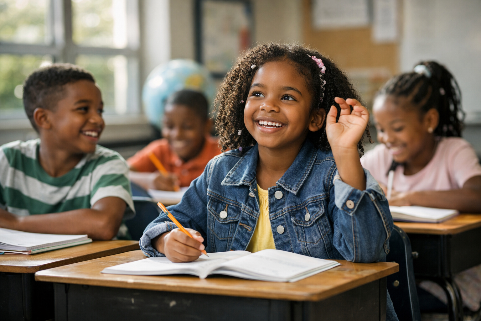 Children in classroom